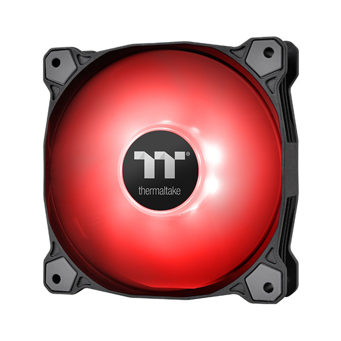 Кулер для компьютерного корпуса,Thermaltake, Pure A12 LED, CL-F109-PL12RE-A, LED Red 120мм вентилятор, 500-1500 об.мин, 56.45 CFM, 25.8 dB(A), 4pin PWM, 120х120х25мм, Чёрный