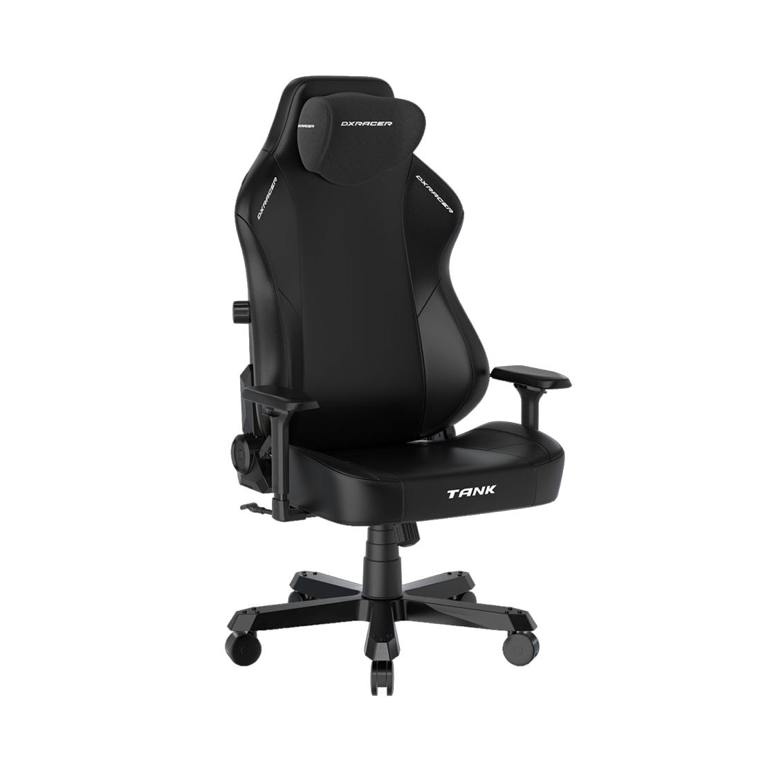 Игровое компьютерное кресло, DX Racer, GC/XXLTK23LTA/N, Tank series, Рекомендуемый рост: до 190 см, Рекомендуемый вес: до 160 кг, Эко-кожа, Металлическая основа кресла, Угол наклона 135°, Механизм качания: топ-ган, 4D подлокотники, Чёрный