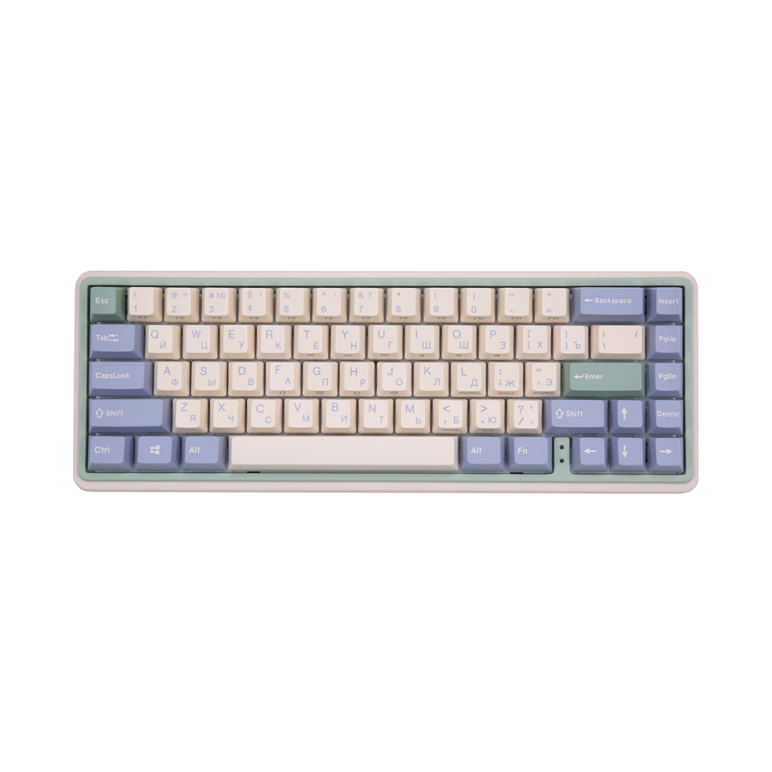 Клавиатура, Varmilo, Eucalyptus, VXT67, A42A046D3A5A06A039, Cherry Mx Brown, 67 клавиш, Механическая, Подсветка - RGB, Hotswap - Да, Проводная/Bluetooth/2.4G, Type-C, 385*195*65мм, Англ/Рус, Розовый