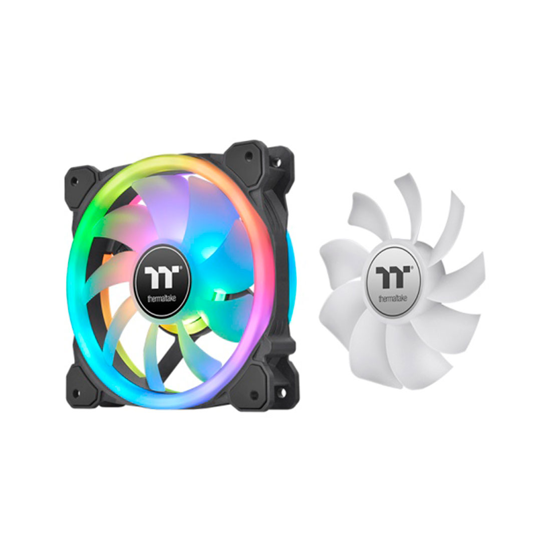 Кулер для компьютерного корпуса, Thermaltake, SWAFAN 14 RGB, CL-F138-PL14SW-A, RGB 140мм вентилятор, 500-2000 об.мин, USB 2.0 (9 Pin), 77,6 CFM, 34,5 dB(A), 140х140х25мм, Чёрный
