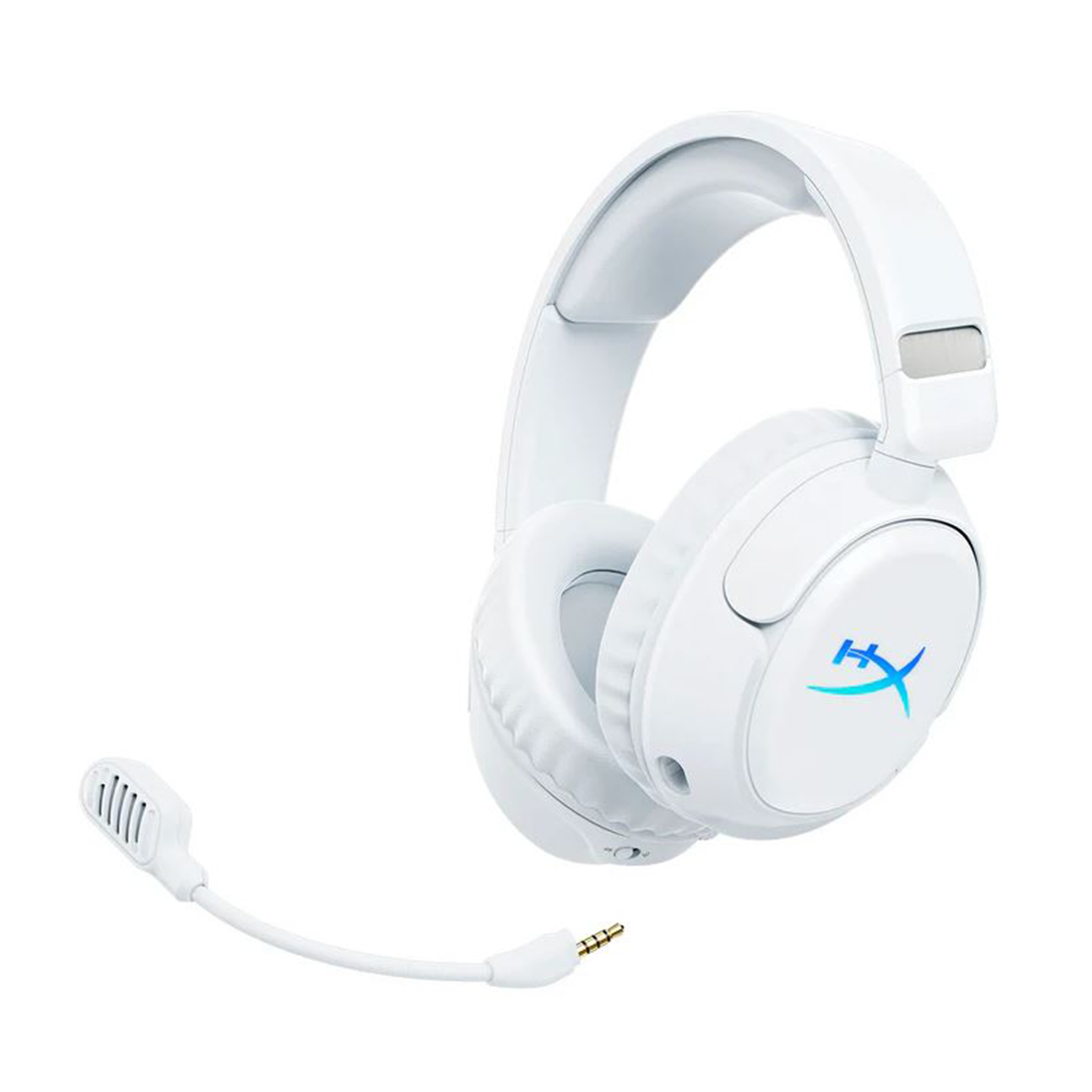 Гарнитура, HyperX, B5VC5AA, Cloud Flight 2 Wireless White, Динамики 50 мм, Микрофон съёмный гибкий, RGB - подсветка, Тип подключение USB 2.4 ГГц, Bluetooth, Белый