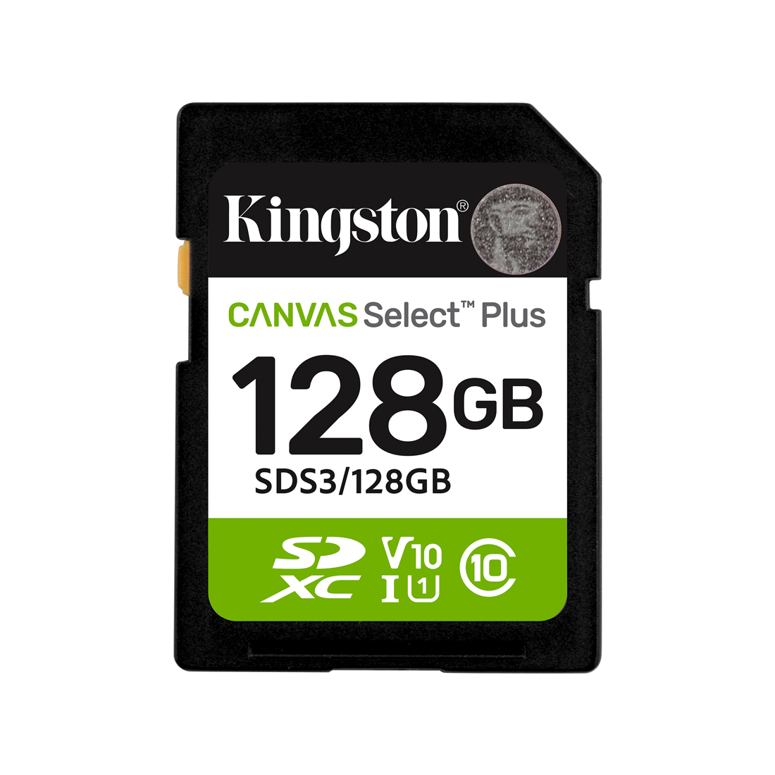 Карта памяти Kingston SDS3/128GB SDXC 128GB Canvas Select Plus C10 UHS-I U1 V10