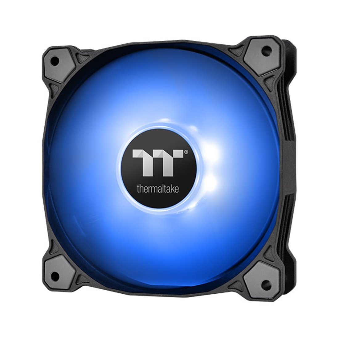 Кулер для компьютерного корпуса,Thermaltake, Pure A12 LED, CL-F109-PL12BU-A, LED Blue 120мм вентилятор, 500-1500 об.мин, 56.45 CFM, 25.8 dB(A), 4pin PWM, 120х120х25мм, Чёрный