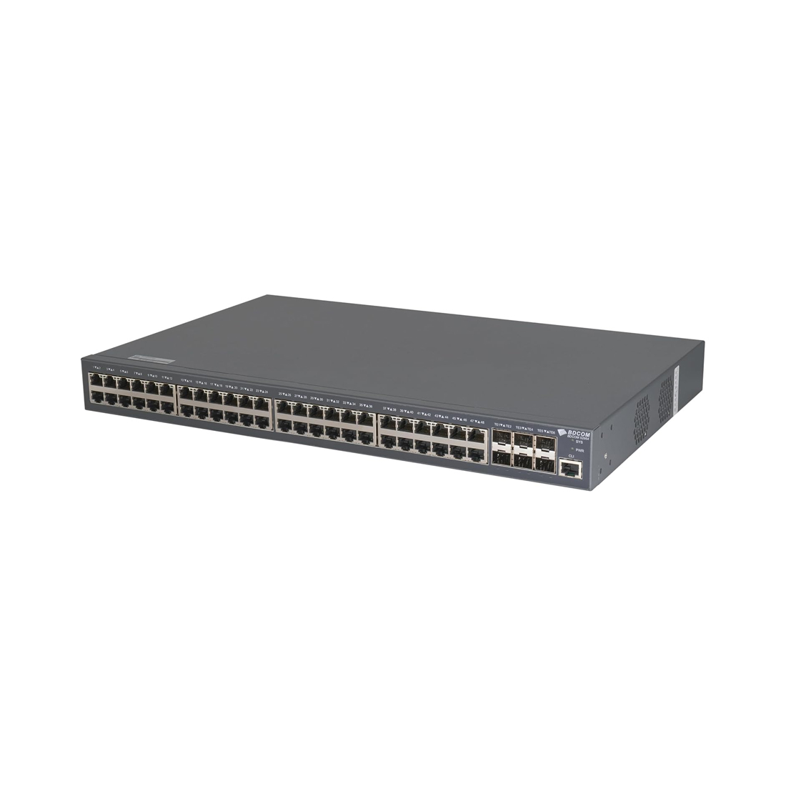 Коммутатор, BDCOM, S2900-48P6X-760, Управляемый L2+, 48 портов PoE (760W) 10/100/1000M RJ45, 6 портов SFP+, Стоечный