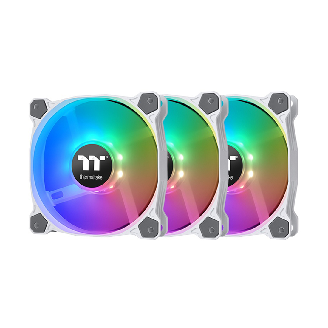 Кулер для компьютерного корпуса, Thermaltake, Pure 12 ARGB Sync, CL-F127-PL12SW-A, ARGB 120мм вентилятор, 500-1500 об.мин, 4pin, 25.8 dB(A), 56.45 CFM, 120x120x25мм, Белый