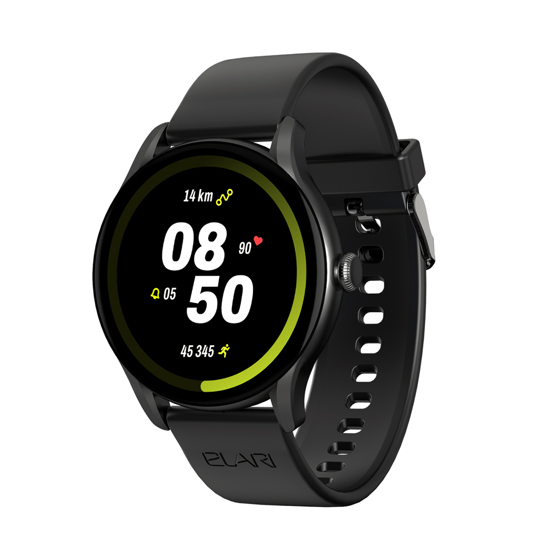 Смарт часы, Elari, Chrono Pro, AMOLED дисплей 1.43 дюйма, Разрешение 466 х 466, Водонепроницаемые (IP68), Аккумулятор 240 мАч, Время работы до 7 дней, Черный