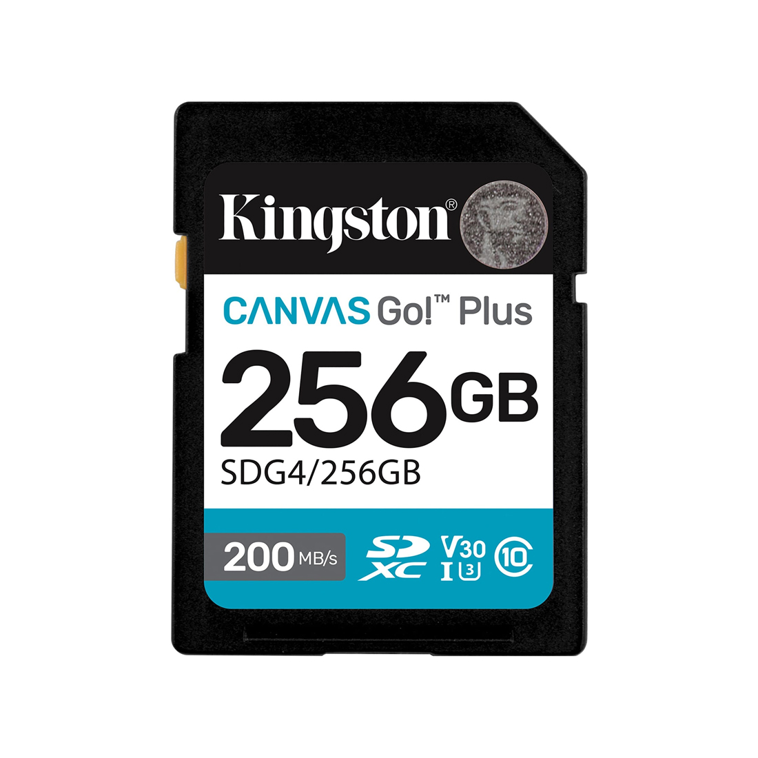 Kingston SDG4/256GB SDXC 256GB Canvas Go Plus C10 UHS-I U3 V30 жадтауыш картасы