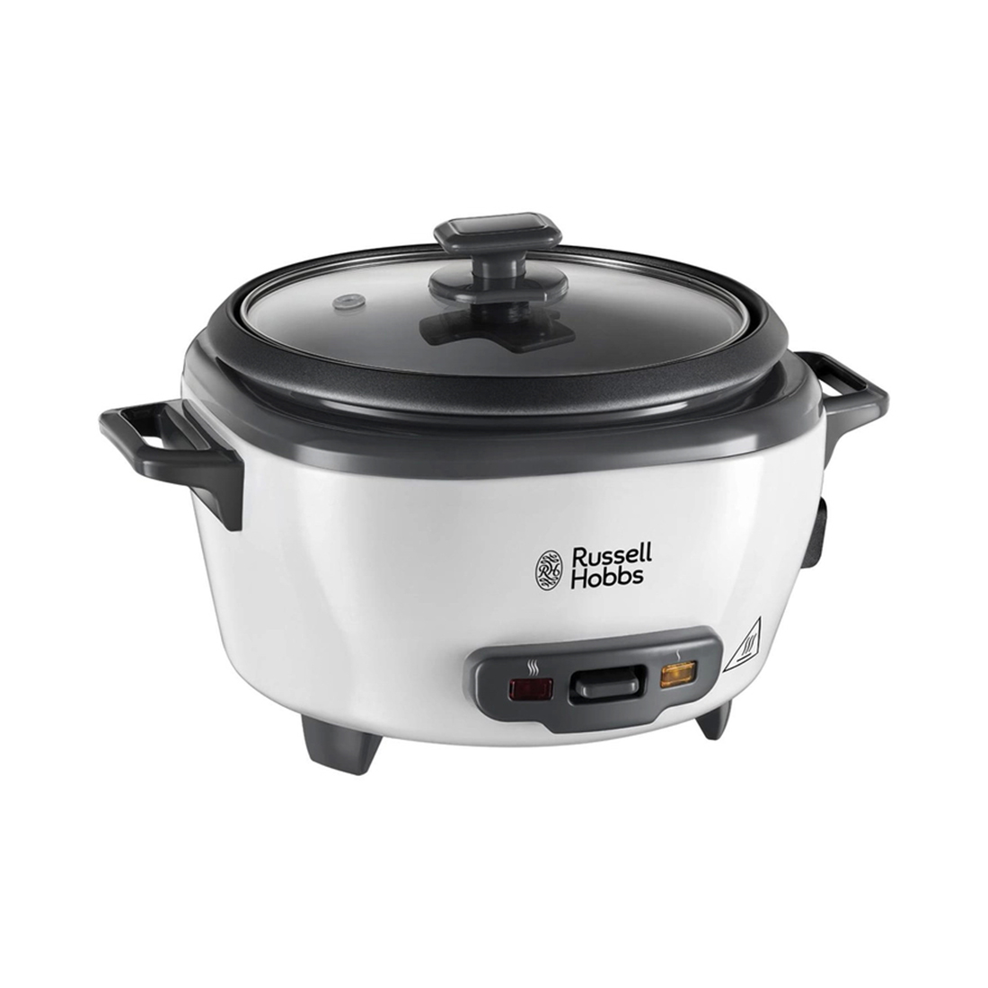 Рисоварка, Russell Hobbs, 27030-56, Мощность 300Вт, Объём 1.4л, Кнопочное управление, 1 программа, Антипригарное покрытие, Индикатор готовности, Мерная чашка, Белая