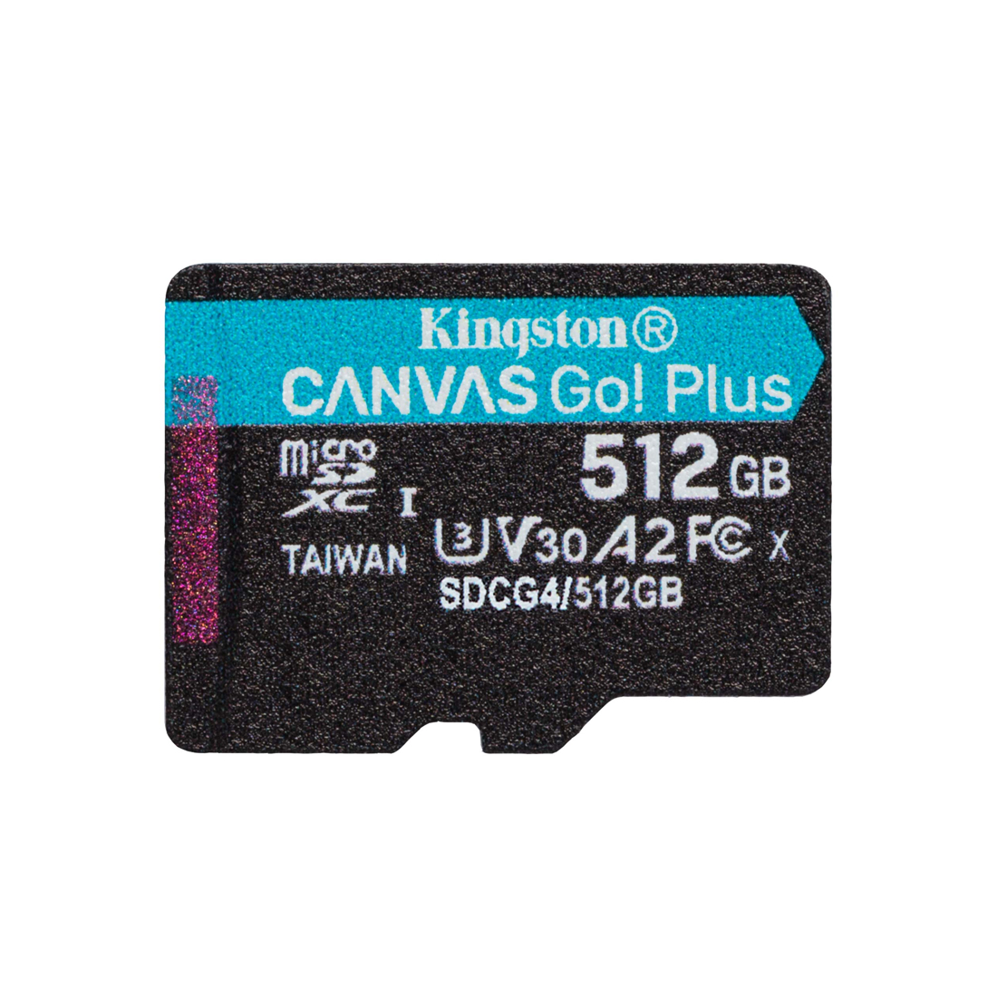 Карта памяти Kingston SDCG4/512GBSP MicroSDXC 512GB Canvas Go Plus A2 U3 V30 без адаптера SD
