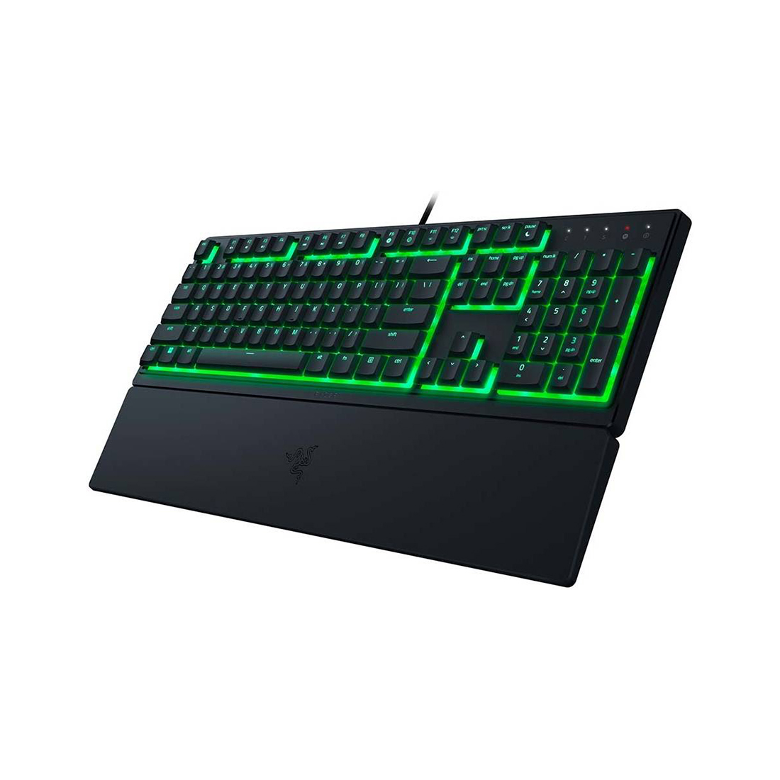 Клавиатура, Razer, Ornata V3 X - Russian Layout, RZ03-04470800-R3R1, Игровая, мембранные переключатели, Программируемые клавиши,Единая зона подсветки Razer Chroma™ RGB, Подставка для запястий, USB, Размер: 463*224*32.5 мм, Рус, Чёрный