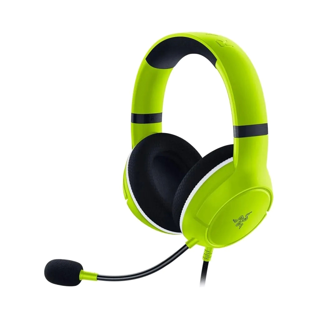 Гарнитура, Razer, Kaira X for Xbox, RZ04-03970600-R3M1, Игровая гарнитура, Микрофон поворотный гибкий, Динамики 50 мм, Излучатели Razer™ TriForce диаметром 50 мм для высочайшего качества звука, Диапазон частот: 20 Гц – 20 кГц , Чувствительность микрофона при 1 кГц: -42±3 дБ, 3,5 мм (mini jack), Салатовый