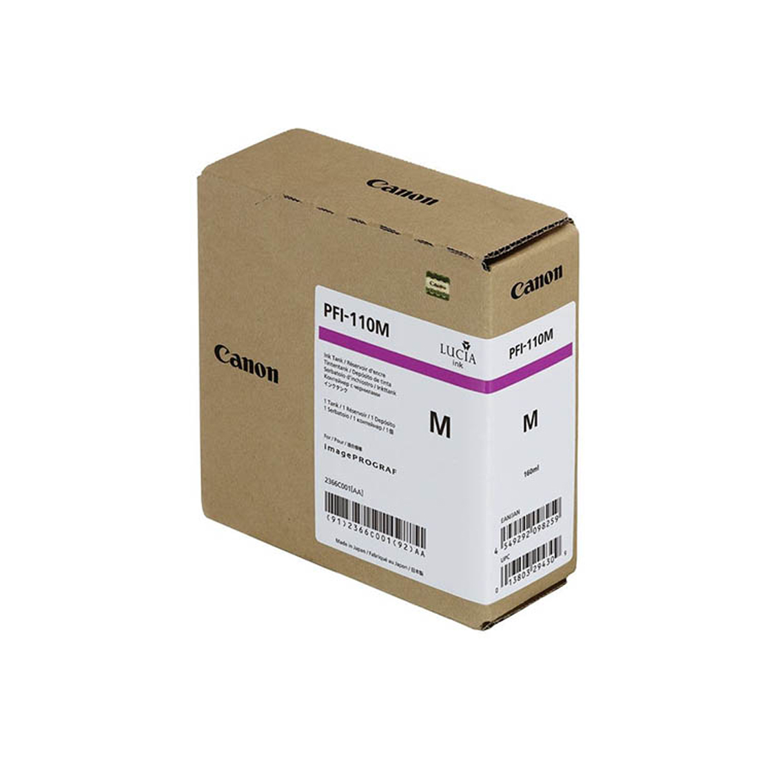 Чернильный картридж Canon PFI-110 Magenta 2366C001 для Canon imagePROGRAF TX-2100/TX-3200/TX-4200, 160 мл