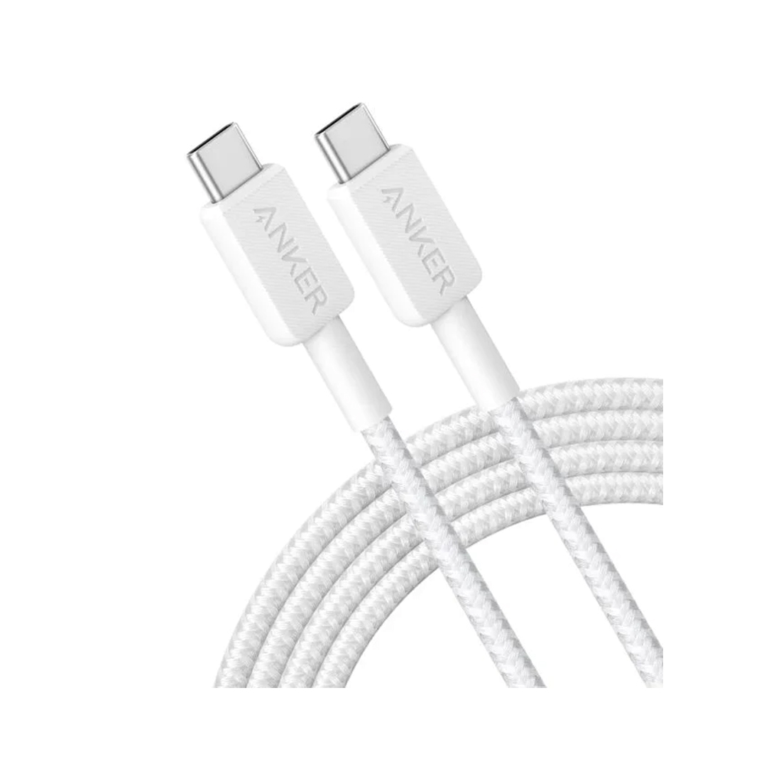 Интерфейсный кабель, Anker, 322 (A81F6G21), USB-C to USB-C,2М, Белый