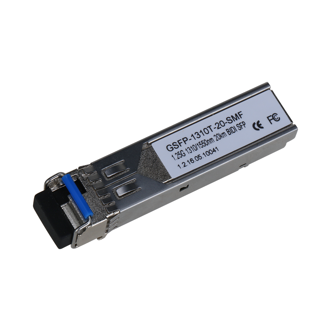 Трансивер, Dahua, GSFP-1310T-20-SMF, Индустриальный, single-mode, TX-1310 нм, RX-1550 нм, 20 км, –40 °C до +85 °C