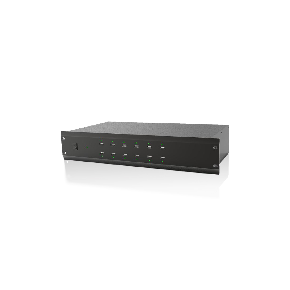 Зарядная станция для микрофона Spon LCM-6015P, 12 портов USB-A, чёрный