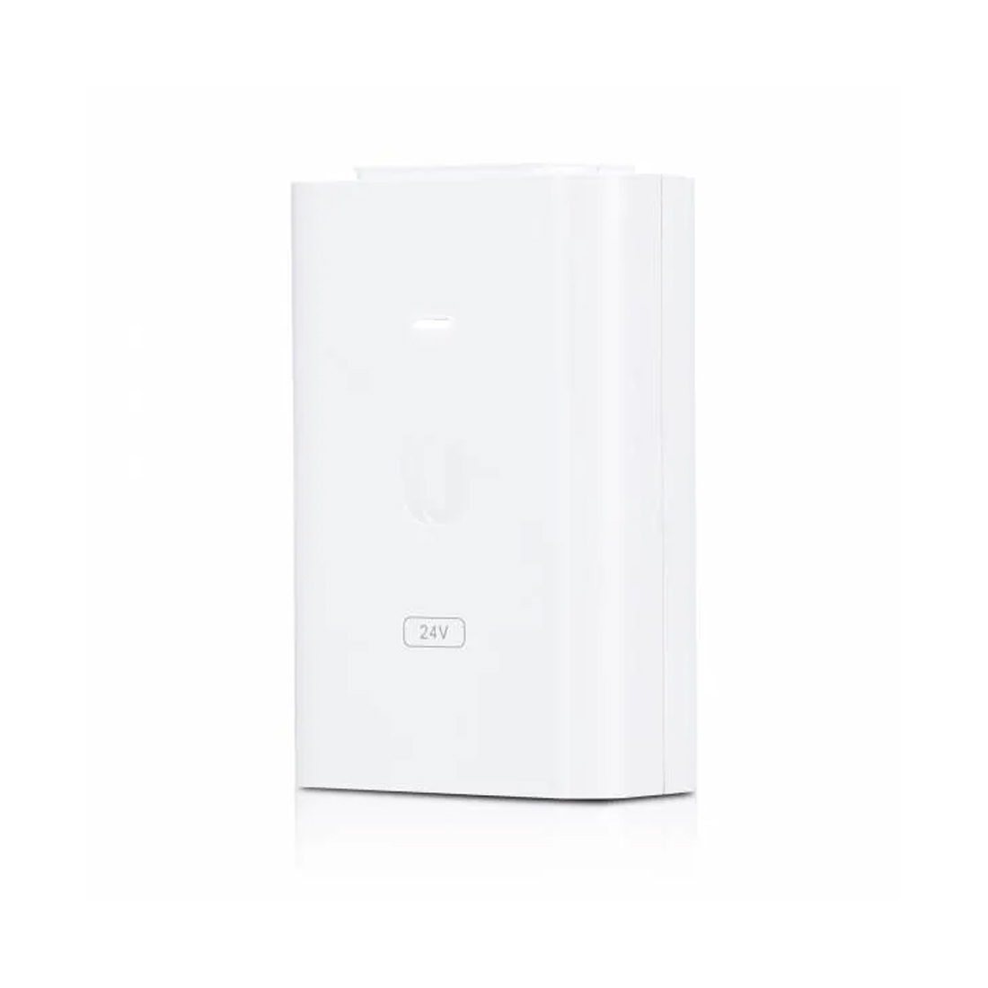 PoE адаптер, Ubiquiti, POE-24-24W-G-WH, PoE-Injector 24V 24W Gigabit (белый), passive PoE, 10/100/1000Mbps Ethernet, 100–240V AC, 24В, 24W