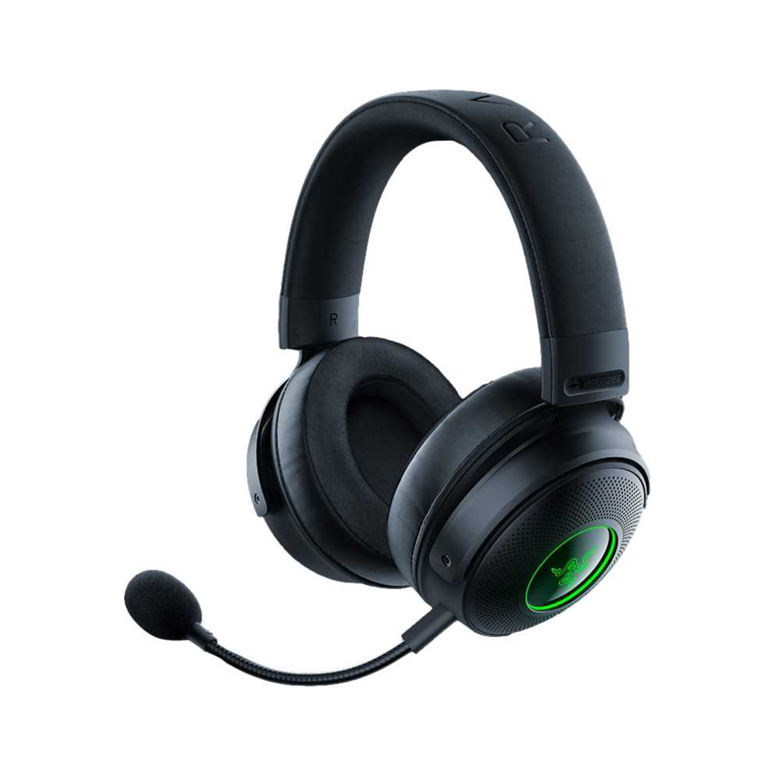 Гарнитура, Razer, Kraken V3 Pro, RZ04-03460100-R3M1, Игровая гарнитура, Микрофон поворотный гибкий, Динамики 50 мм, Диапазон частот: 20Гц– 20кГц , Чувствительность при 1 кГц: 96 дБ SPL/мВт, Чёрный