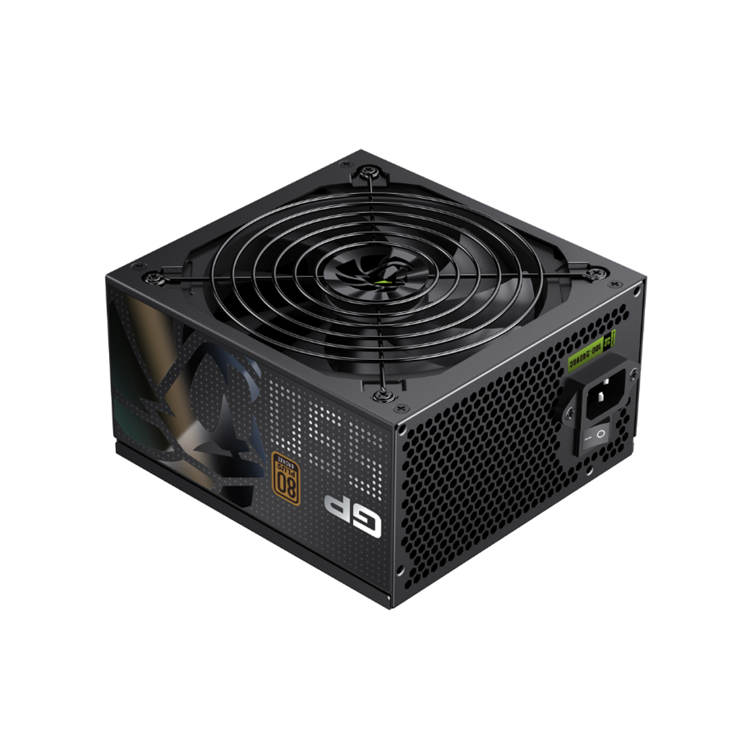 Блок питания, Gamemax, GP 550B, 2124-0550R0041, 550W, ATX, Вентилятор 14см, 20+4 pin, 2*PCI-E 6+2 pin, 5*SATA, 3*Molex, 16*4+4 pin, 150x160x86 мм, Чёрный