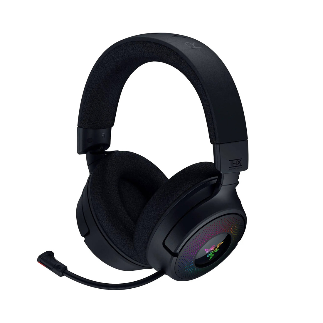 Гарнитура, Razer, Kraken V4, RZ04-05170100-R3M1, Игровая гарнитура, Микрофон выдвижной сверхширокополосный, Динамики 40 мм, 12–28 000 Гц, 98 дБ, Беспроводные, Чёрный