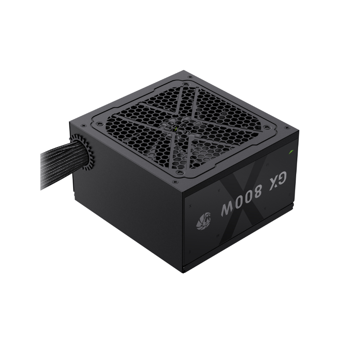Блок питания, Gamemax, GX 800, 2132-0800B0008, 800W, ATX, ATX, Вентилятор 14см, 20+4 pin, 4*PCI-E 6+2 pin, 6*SATA, 3*Molex, 16*4+4 pin, 150*160*86mm мм, Черный