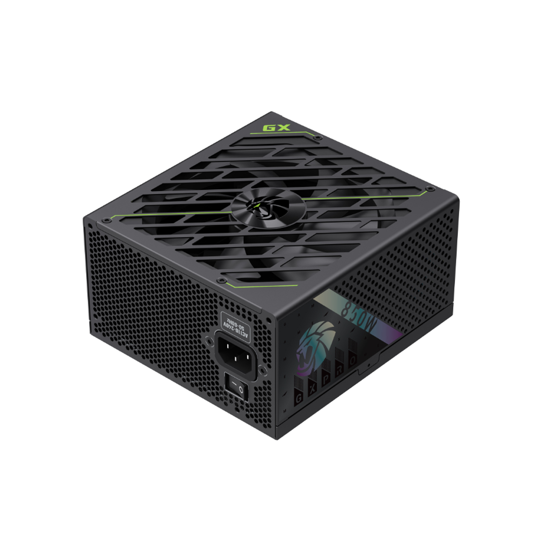 Блок питания, Gamemax, GX PRO 850G Gold, 2121-0850B0036, 850W, ATX 3.1, ATX, Вентилятор 14см, 20+4 pin, 4*PCI-E 6+2 pin, 6*SATA, 3*Molex, 16*4+4 pin, 150*160*86mm мм, Черный