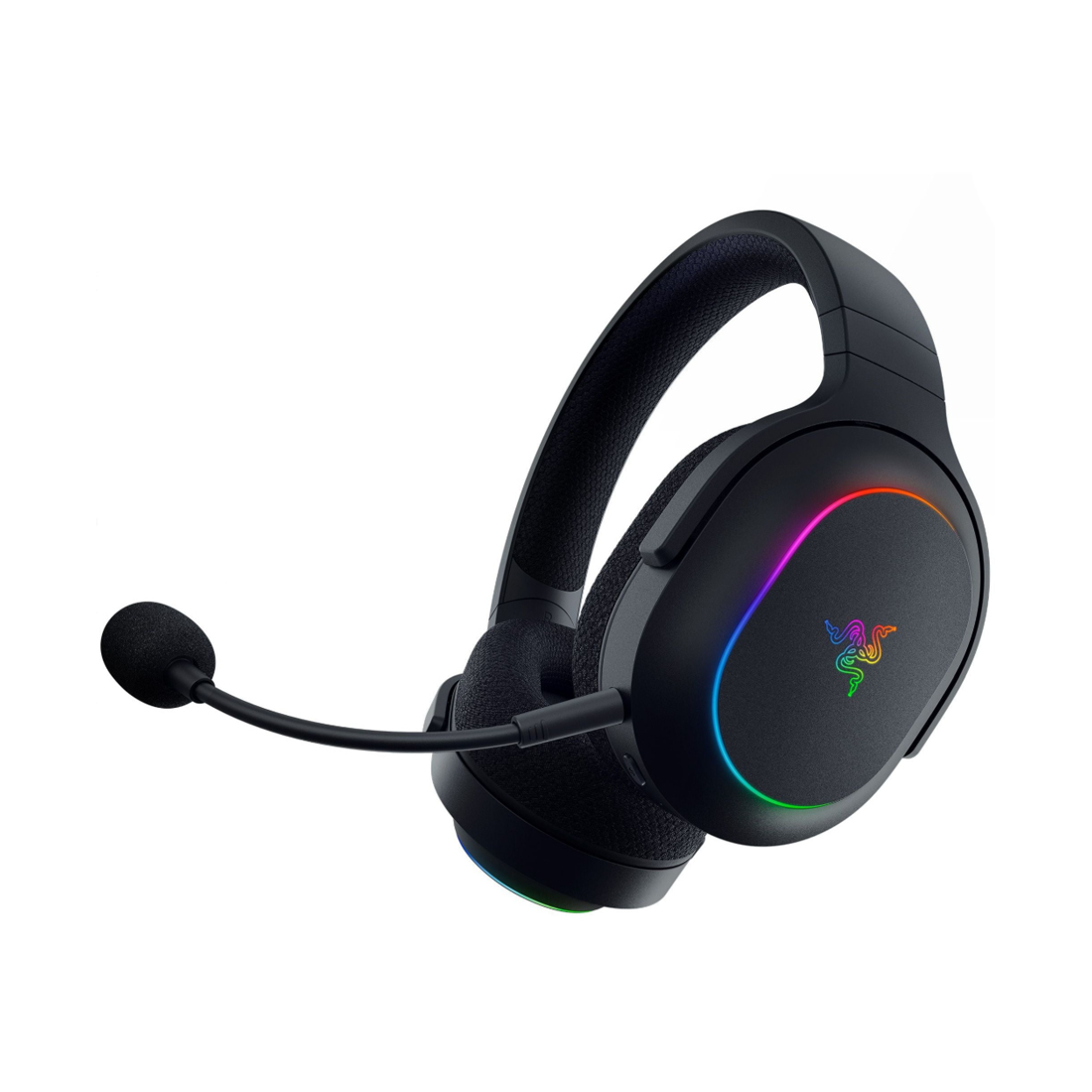 Гарнитура, Razer, Barracuda X Chroma, RZ04-05220100-R3M1, Игровая гарнитура, Динамики 40 мм, 7.1 Surround Sound, 20 – 20000 Гц, 96 дБ, 32 Ом, Микрофон однонаправленный съёмный, 100 – 10000 Гц, –42 дБ, Беспроводные, 2.4 ГГц / Bluetooth / USB, Чёрный