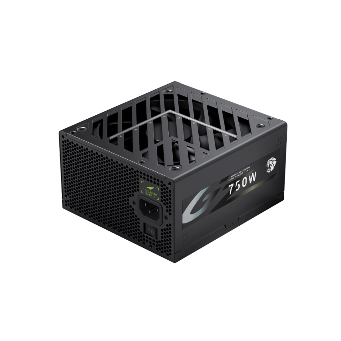 Блок питания, Gamemax, GZ 750G Gold, 2121-0750B0030, 750W, ATX 3.1, ATX, Вентилятор 14см, 20+4 pin, 4*PCI-E 6+2 pin, 6*SATA, 3*Molex, 16*4+4 pin, 150*160*86mm мм, Черный