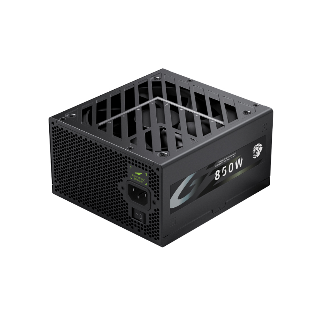 Блок питания, Gamemax, GZ 850G Gold, 2121-0850B0051, 850W, ATX 3.1, ATX, Вентилятор 14см, 20+4 pin, 4*PCI-E 6+2 pin, 6*SATA, 3*Molex, 16*4+4 pin, 150*160*86mm мм, Черный