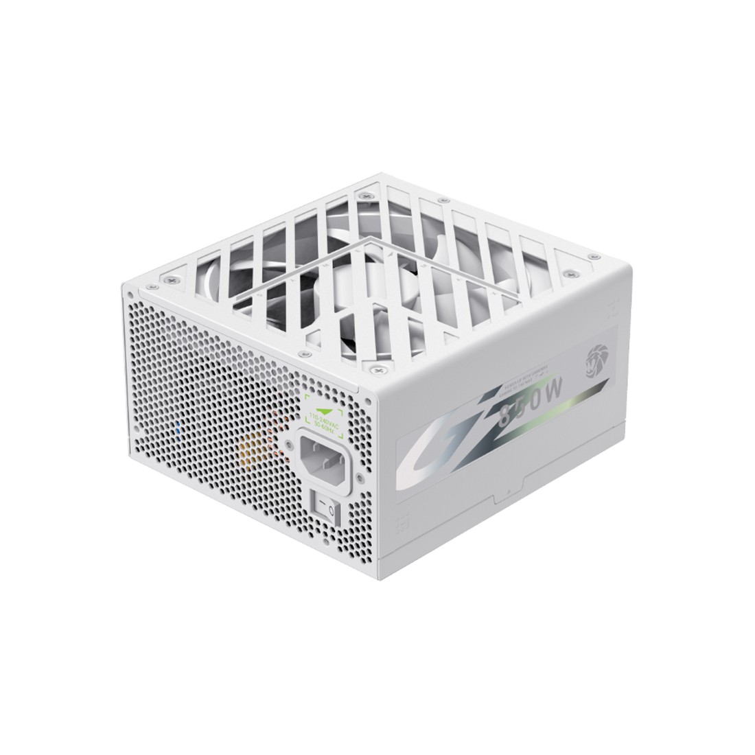 Блок питания, Gamemax, GZ 850G WH, 2121-0850B0053, 850W, ATX 3.1, ATX, Вентилятор 14см, 20+4 pin, 4*PCI-E 6+2 pin, 6*SATA, 3*Molex, 16*4+4 pin, 150*160*86mm мм, Белый