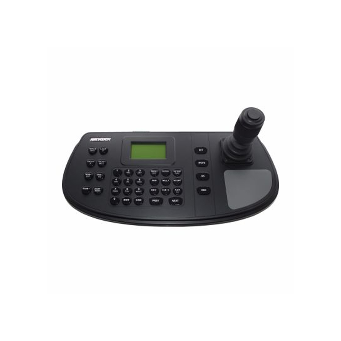 Контрольная сетевая клавиатура, Hikvision, DS-1200KI(B), Полнофункциональная сетевая клавиатура, 4-осевой джойстик, экран 128 x 64, Последовательный интерфейс RS-232, RS-422, RS-485, от -10 до +55° C, USB 2.0
