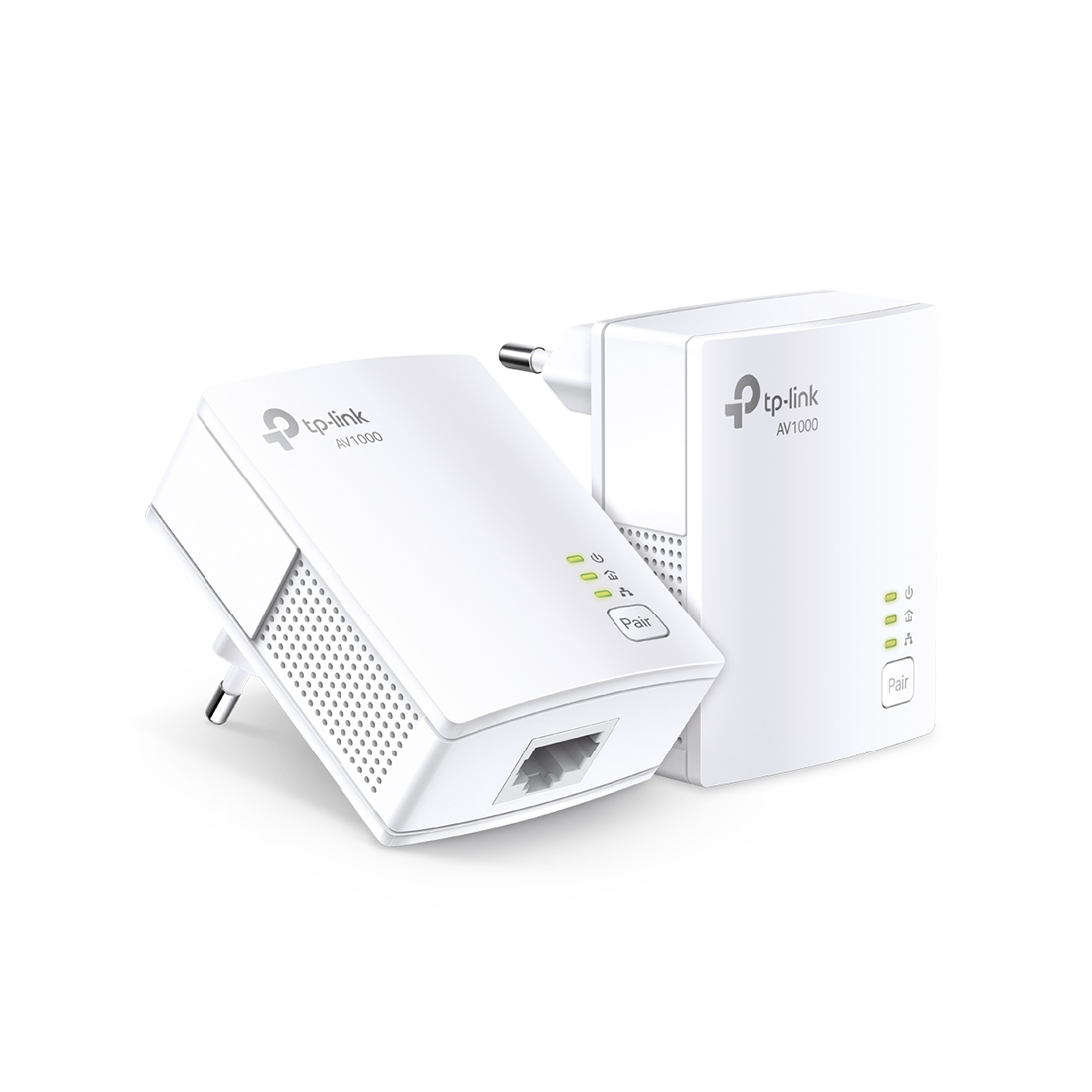 Комплект Powerline адаптеров, TP-Link, TL-PA7017 KIT, Гигабитный порт Ethernet, HomePlug AV/AV2, передача данных со скоростью до 1000 Мбит/с