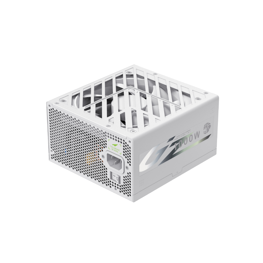 Блок питания, Gamemax, GZ 1000G, 2121-1000B0004, 1000W, ATX 3.1, ATX, Вентилятор 14см, 20+4 pin, 4*PCI-E 6+2 pin, 10*SATA, 3*Molex, 16*4+4 pin, 150*160*86mm мм, Белый