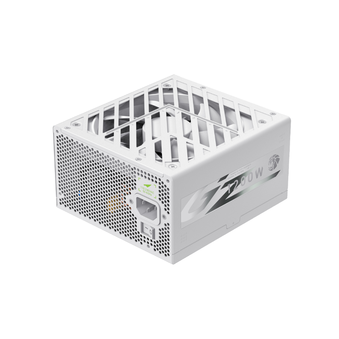 Блок питания, Gamemax, GZ 1200G Gold White, 2121-1200B0008, 1200W, ATX 3.1, ATX, Вентилятор 14см, 20+4 pin, 4*PCI-E 6+2 pin, 10*SATA, 3*Molex, 16*4+4 pin, 150*160*86mm мм, Белый