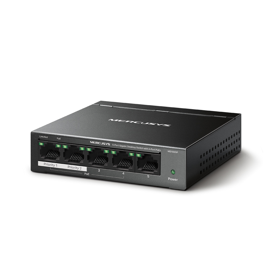 Коммутатор Mercusys MS105GP миниатюрный