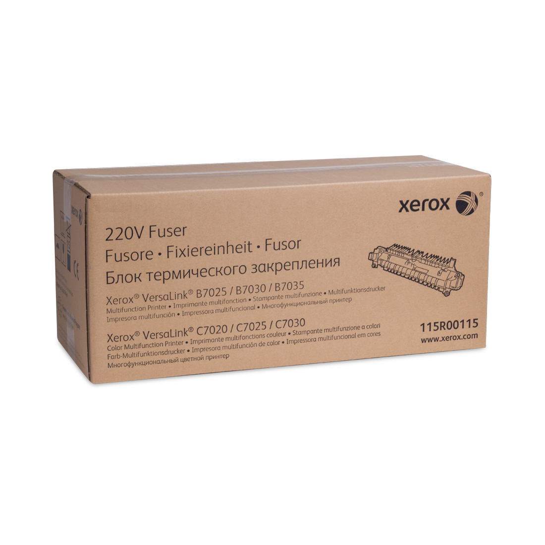 Фьюзерный модуль, Xerox, 115R00115, Для Xerox VersaLink B7025/B7030/B7035, C7020/C7025/C7030, B7125/B7130/B7135, C7120/C7125/C7130, 175 000 страниц (А4)