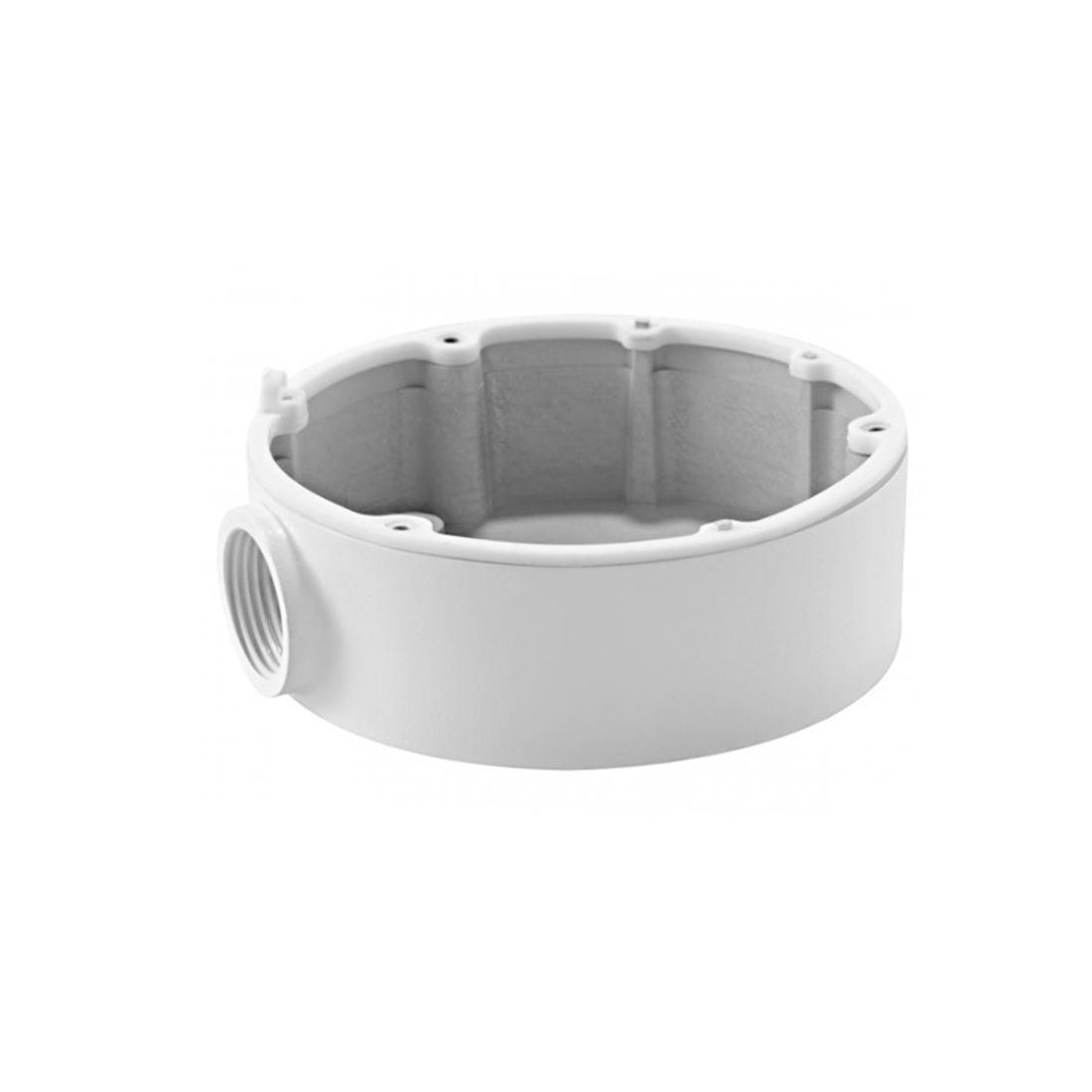 Монтажная, Hikvision, DS-1280ZJ-DM18, Монтажная коробка для купольной камеры, алюминиевый сплав, 111мм, белый
