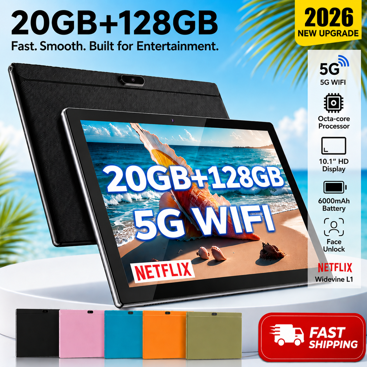 Wholesale OEM ODM 20GB/128GB Octa Core 2.2GHZ Wifi Gaming Pulgadas 10 Inch Tableta Tab Tabletes Android Tablettes PC Tablet