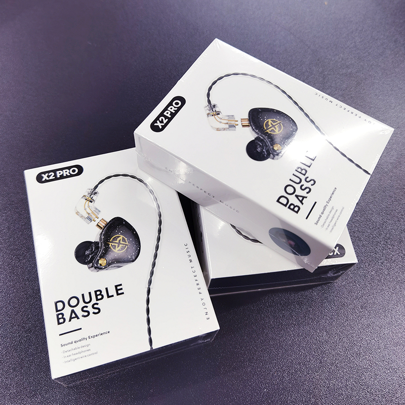 X2PRO FiLe Wired Earphone Monitor Bass Fone De Ouvido Headset for Sport Kopfhorer Speaker Headphones