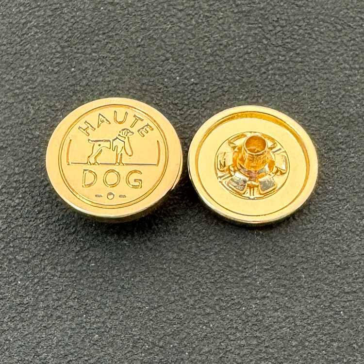 Custom Logo Metal Garment Buttons