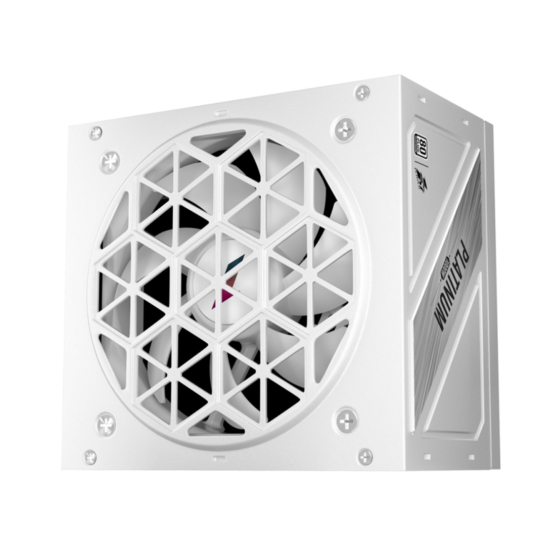 Блок питания, 1STPLAYER, NGDP HA-1000BA3-WH, 1000W, ATX 3.0, APFC, PLATINUM, 20+4pin, 2*4+4pin, 12*Sata, 4*Molex, 4*PCI-E 6+2pin, 1*(16pin)12VHPWR, Modular, Вентилятор 12см, 140х150х86 мм, Белый