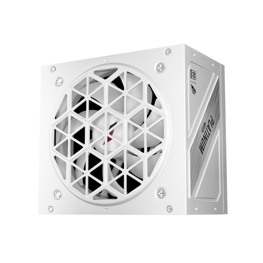 Блок питания, 1STPLAYER, NGDP HA-1300BA3-WH, 1300W, ATX 3.0, APFC, PLATINUM, 20+4pin, 2*4+4pin, 12*Sata, 4*Molex, 4*PCI-E 6+2pin, 1*(16pin)12VHPWR, Modular, Вентилятор 12см, 140х150х86 мм, Белый