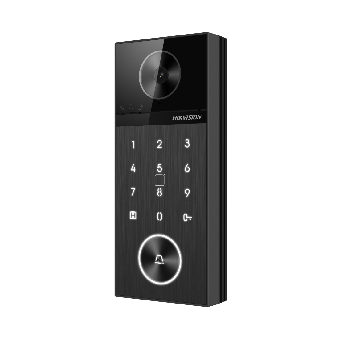 Вызывная панель, Hikvision, DS-KV6124-WBE1, ОС: Linux, H.264 / H.265 / MJPEG, Количество пользователей: до 2000