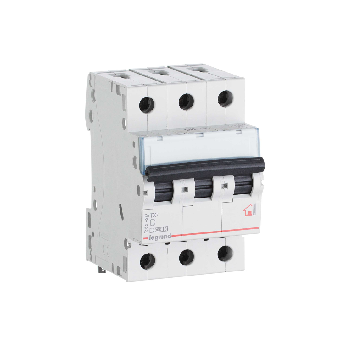Автоматический выключатель, Legrand, 404057, 3П С 20A TX3 6000 6kA