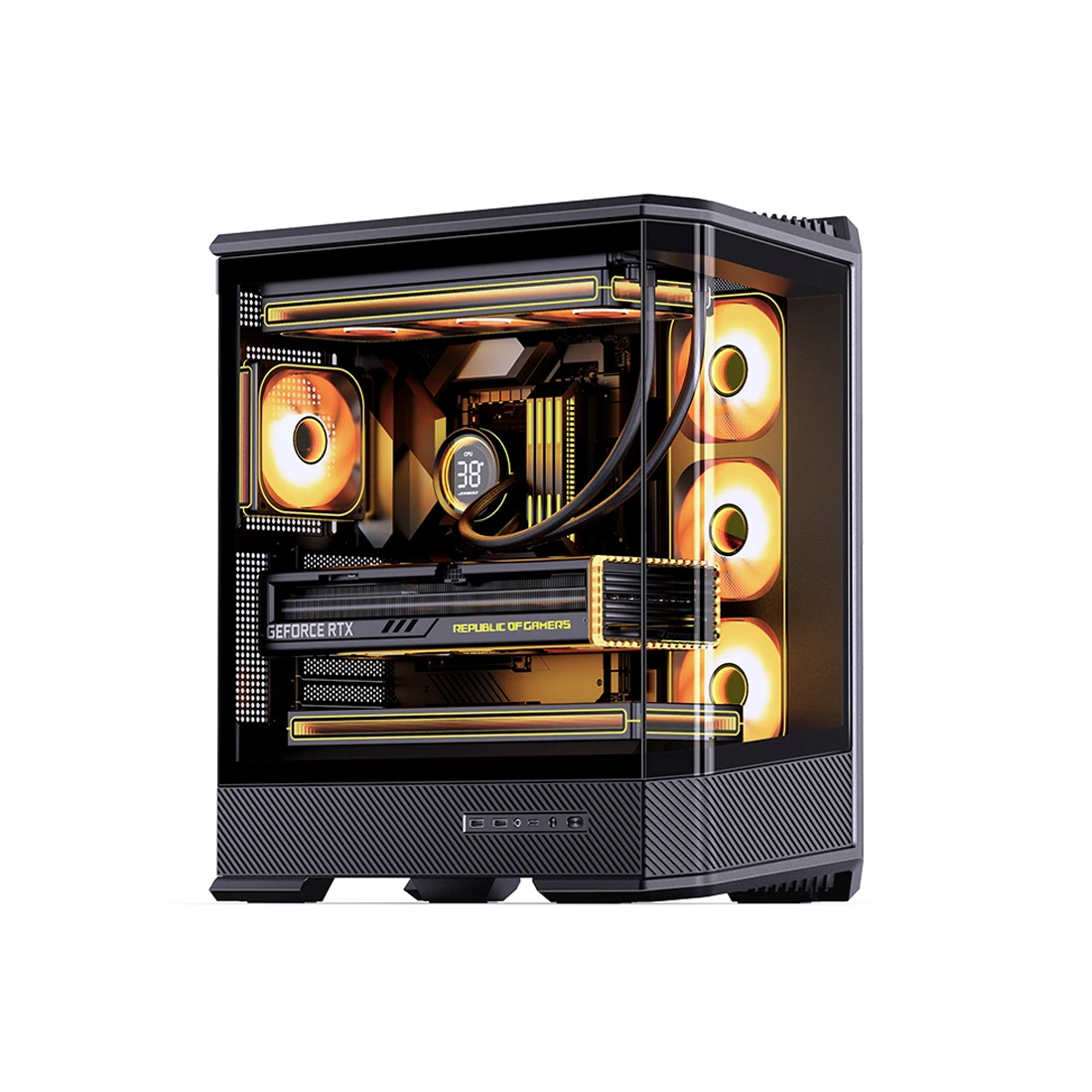 Компьютерлік корпус Jonsbo D400 Black