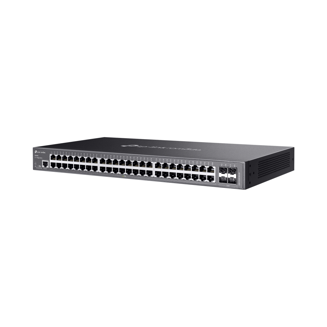 Коммутатор, TP-Link, SG3452P, JetStream коммутатор уровня 2+, 48 портов PoE+ (384W), 4 гигабитных SFP-слота