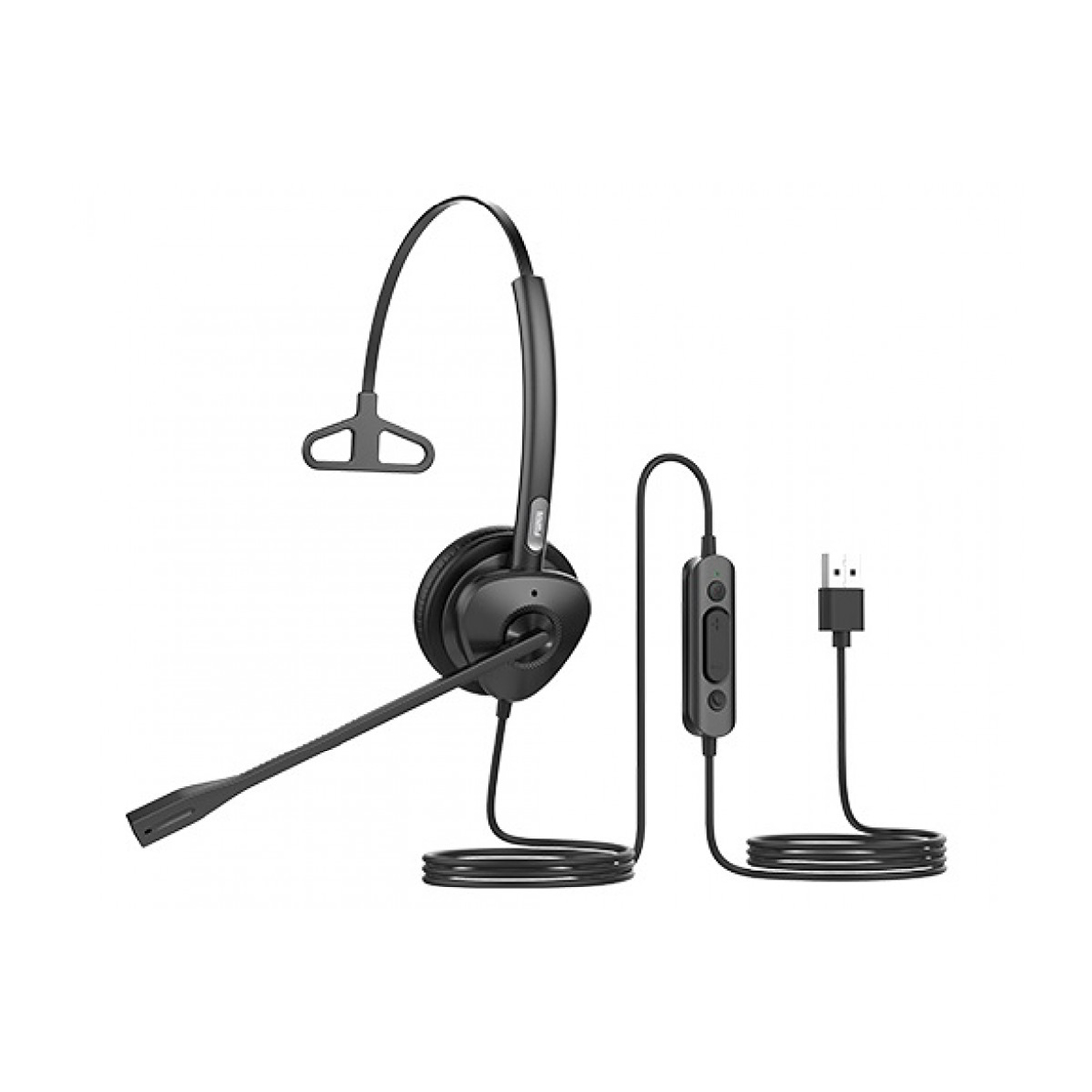 Гарнитура, Fanvil, HT301U, проводная, кожаные амбушюры, USB-A, моно, шумоподавление
