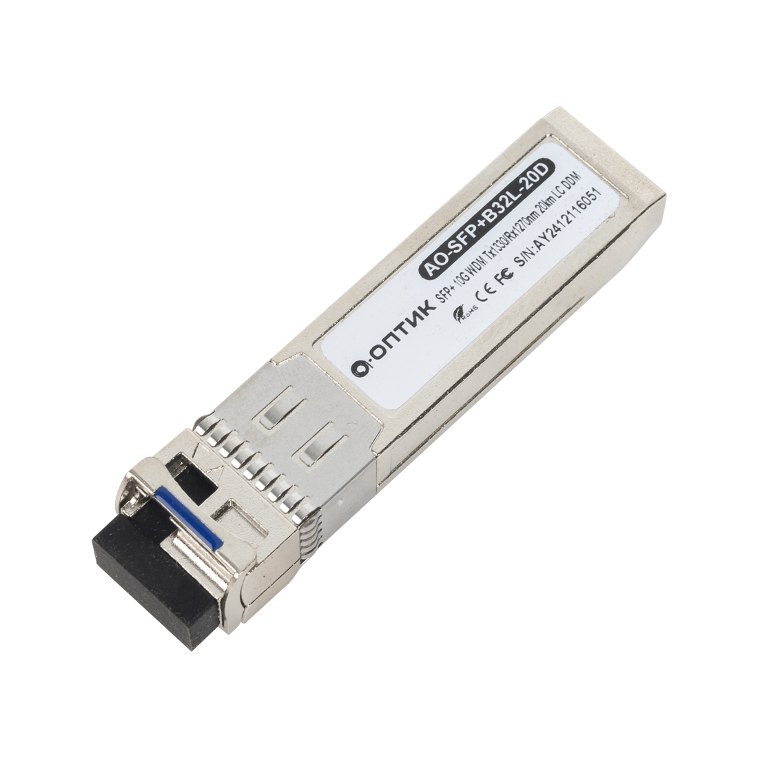 Трансивер, А-Оптик, AO-SFP-B53L-40D, SFP 1.25G WDM Tx1550/Rx1310nm 40km LC DDM