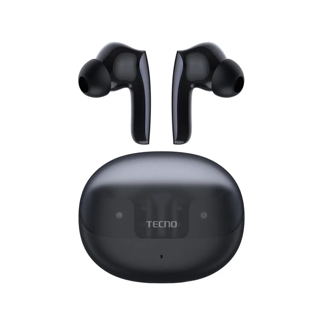 Беспроводные наушники, TECNO, Sonic 2, SC02, 20 Гц - 20000 Гц, вес 50 г, 45 мАч (один наушник), 800 мАч (кейс), Bluetooth 5.4, (Black) Черный