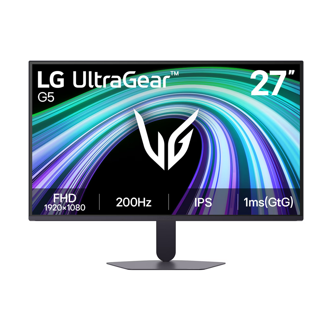 Монитор, LG, 27G523B-B, 27", 1920 x 1080, IPS, 100 Гц, HDMI*1, DP*1, USB*5, USB-C*1, Аудиовыход, 250 кд/м2, 1300:1, 16.7M., 5мс, 178/178, 16:9, Черный