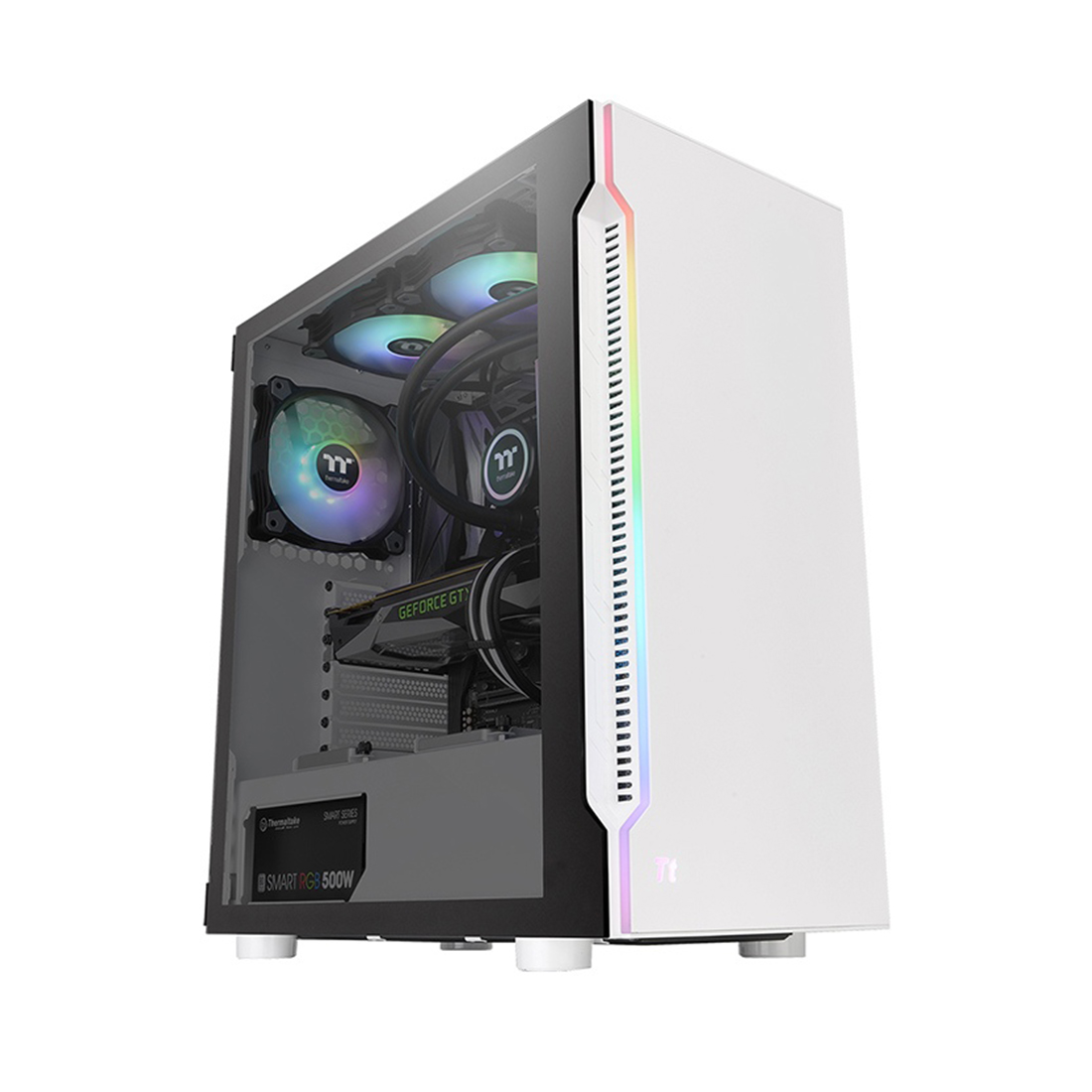 Компьютерный корпус Thermaltake H200 TG White RGB